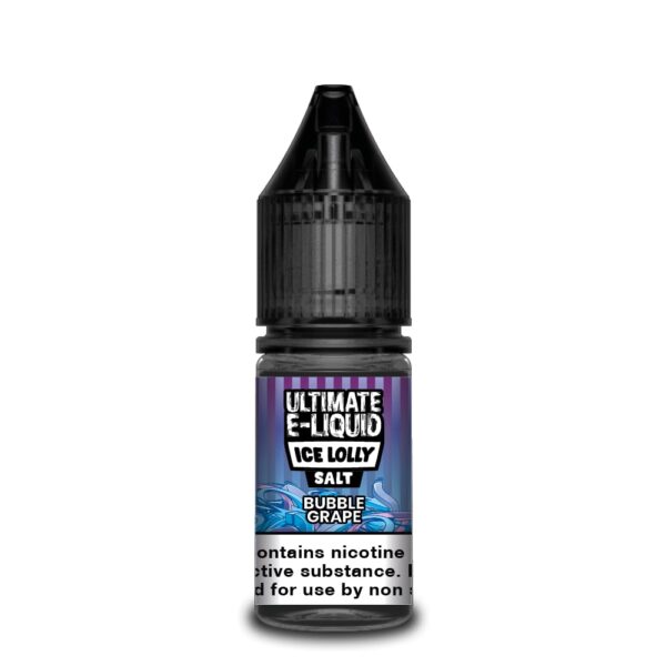 BUBBLE GRAPE ICE LOLLY 10ML NIC SALT ULTIMATE E LIQUID PACK OF 10