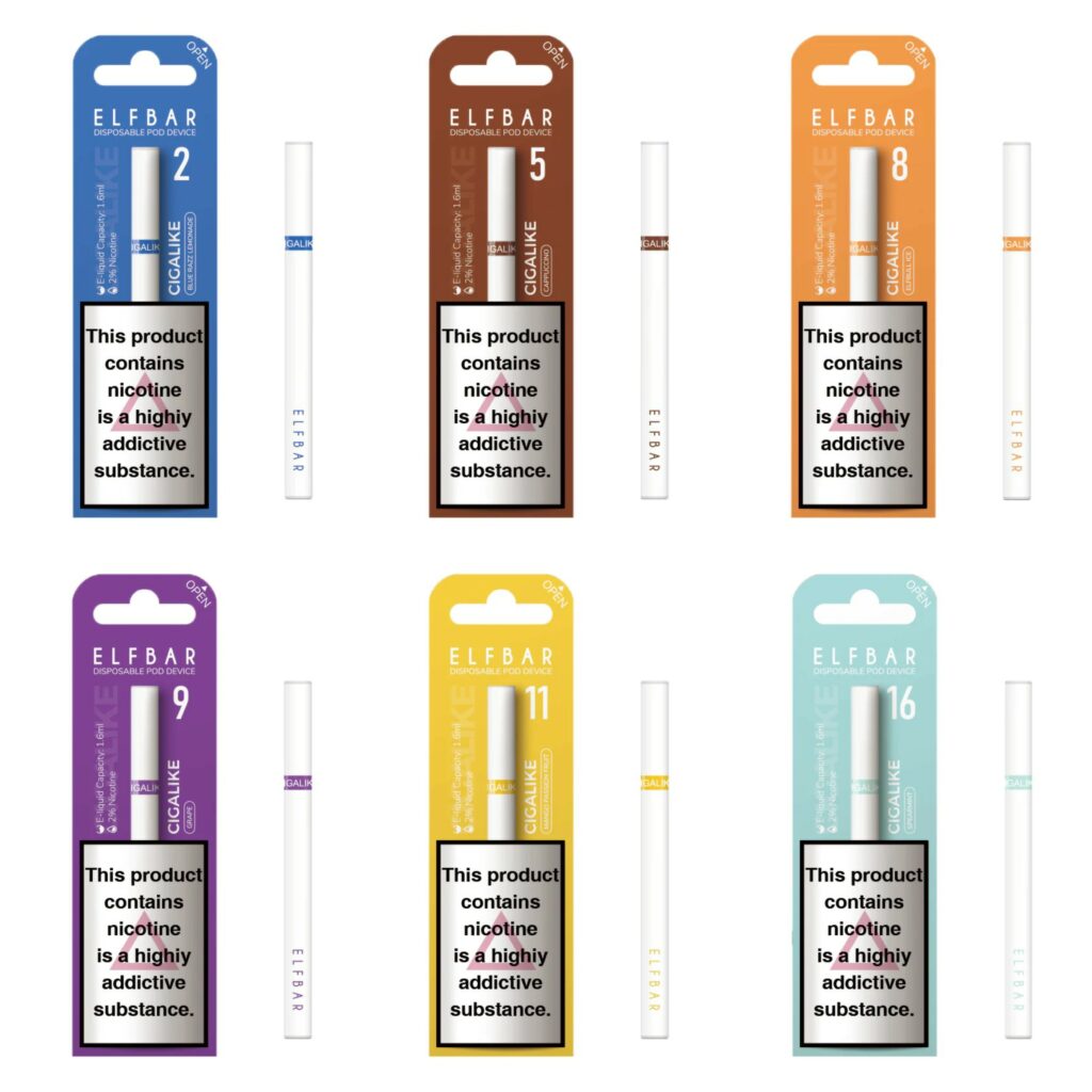 ELF BAR CIGALIKE DISPOSABLE KIT 20MG EXP UK Vape Store ECig Clouds