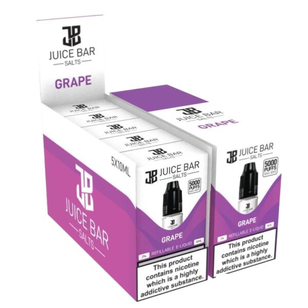 GRAPE 10ML NIC SALT JUICE BAR PACK OF 5