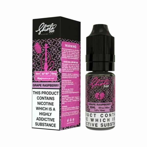 GRAPE RASPBERRY NIC SALT 10ML NASTY SHISHA SALT