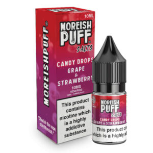 GRAPE & STRAWBERRY (CANDY DROPS) 10ML NIC SALT MOREISH PUFF