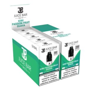 KIWI PASSION FRUIT GUAVA 10ML NIC SALT JUICE BAR PACK OF 5