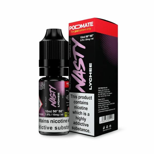 LYCHEE (PODMATE) 10ML NIC SALT NASTY JUICE