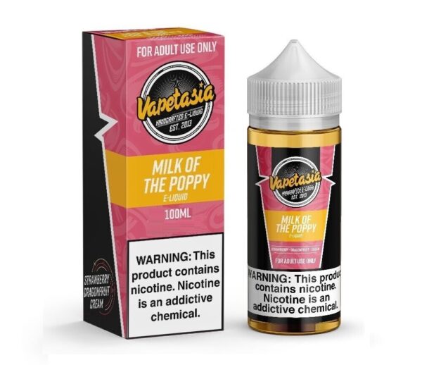 MILK OF THE POPPY 100ML E LIQUID VAPETASIA