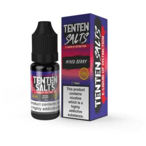 MIXED BERRY 10ML NIC SALT TENTEN PACK OF 10