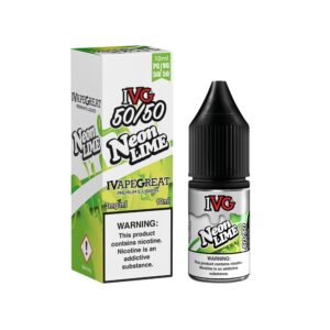 NEON LIME 10ML E LIQUID 50/50 IVG PACK OF 10
