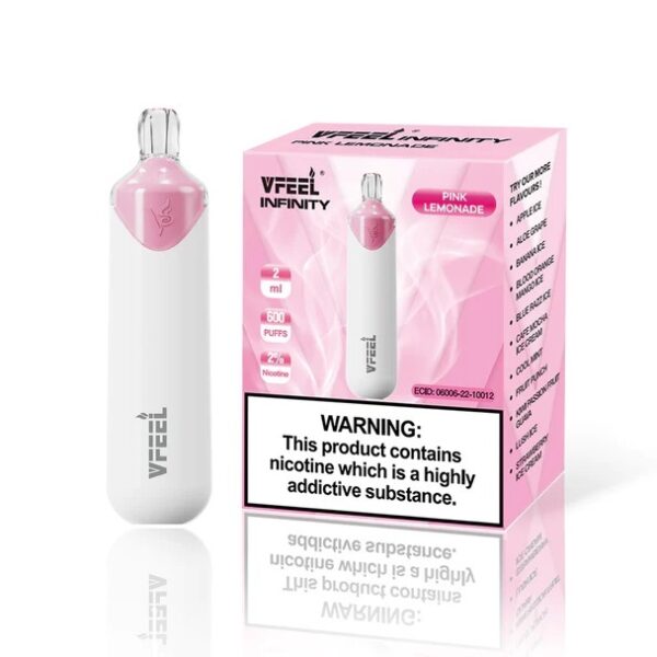 VFEEL INFINITY 600 PREFILLED POD VAPE KIT 20MG - Image 2