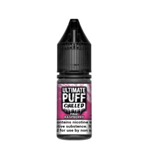 PINK RASPBERRY CHILLED 10ML E LIQUID 50/50 ULTIMATE PUFF PACK OF 10