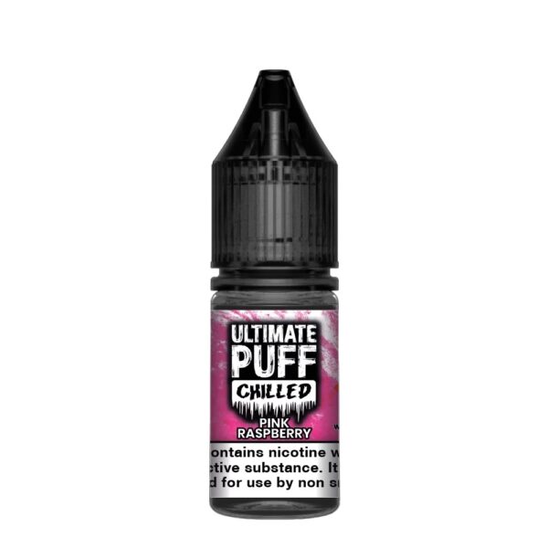 PINK RASPBERRY CHILLED 10ML E LIQUID 50/50 ULTIMATE PUFF PACK OF 10