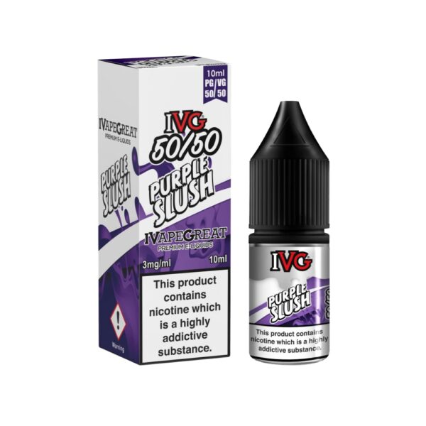 PURPLE SLUSH 10ML E LIQUID 50/50 IVG PACK OF 10