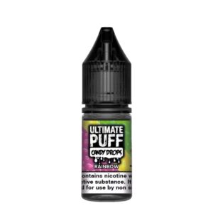 RAINBOW CANDY DROPS 10ML E LIQUID 50/50 ULTIMATE PUFF PACK OF 10