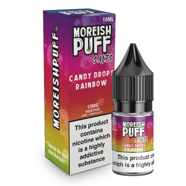 RAINBOW (CANDY DROPS) 10ML NIC SALT MOREISH PUFF UK Vape Store E