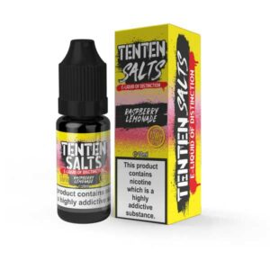 RASPBERRY LEMONADE 10ML NIC SALT TENTEN PACK OF 10