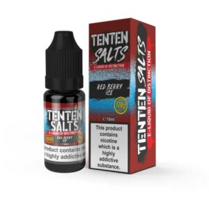 RED BERRY ICE 10ML NIC SALT TENTEN PACK OF 10