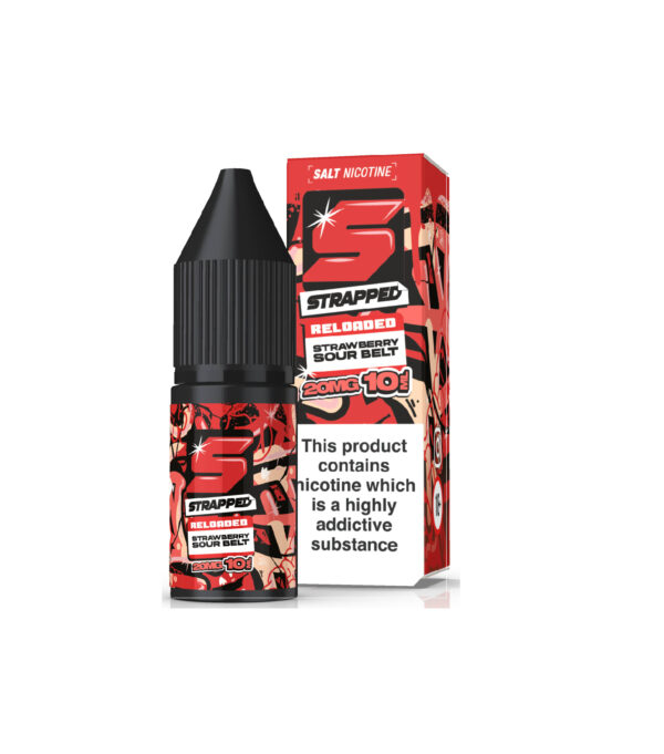 STRAWBERRY SOUR BELT 10ML NIC SALT STRAPPED