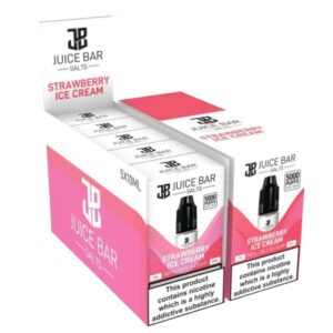 STRAWBERRY ICE CREAM 10ML NIC SALT JUICE BAR PACK OF 5
