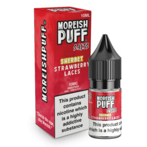 STRAWBERRY LACES (SHERBET) 10ML NIC SALT MOREISH PUFF