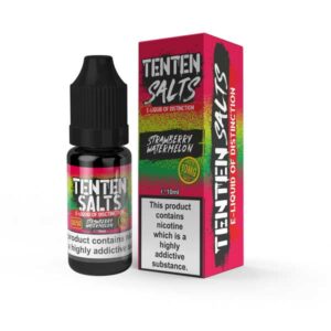 STRAWBERRY WATERMELON 10ML NIC SALT TENTEN PACK OF 10