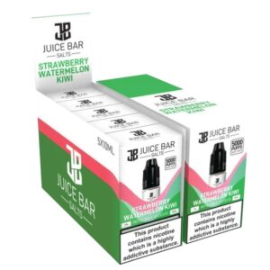 STRAWBERRY WATERMELON KIWI 10ML NIC SALT JUICE BAR PACK OF 5