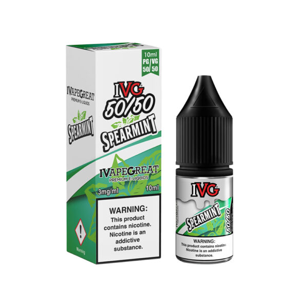 SPEARMINT 10ML E LIQUID 50/50 IVG PACK OF 10