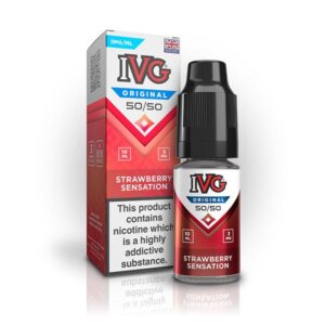 Strawberry Sensation 10ml E Liquid 50/50 IVG Pack Of 10
