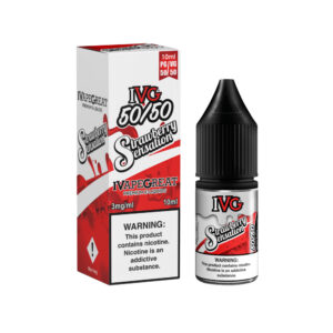 STRAWBERRY SENSATION 10ML E LIQUID 50/50 IVG PACK OF 10
