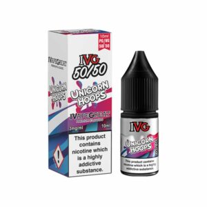 UNICORN HOOPS 10ML E LIQUID 50/50 IVG PACK OF 10