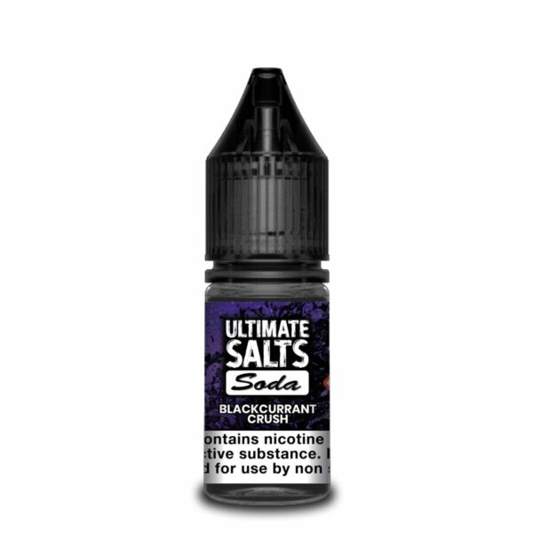 BLACKCURRANT CRUSH SODA 10ML NIC SALT ULTIMATE SALTS PACK OF 10