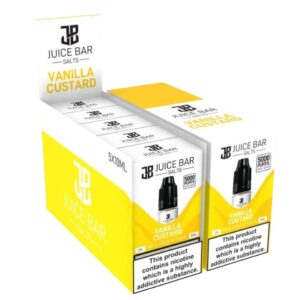 VANILLA CUSTARD 10ML NIC SALT JUICE BAR PACK OF 5