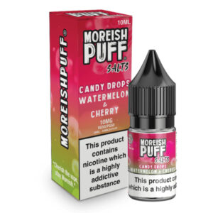 WATERMELON & CHERRY (CANDY DROPS) 10ML NIC SALT MOREISH PUFF