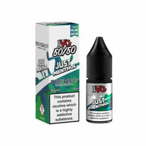JUST MENTHOL 10ML E LIQUID 50/50 IVG PACK OF 10