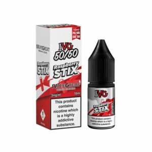 RASPBERRY STIX 10ML E LIQUID 50/50 IVG PACK OF 10