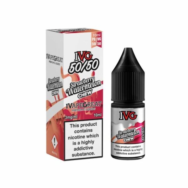 STRAWBERRY WATERMELON CHEW 10ML E LIQUID 50/50 IVG PACK OF 10