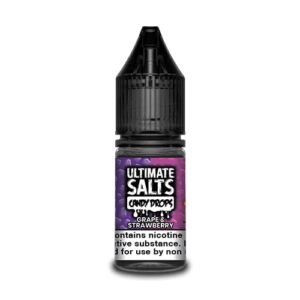 GRAPE & STRAWBERRY CANDY DROPS 10ML NIC SALT ULTIMATE SALTS PACK OF 10