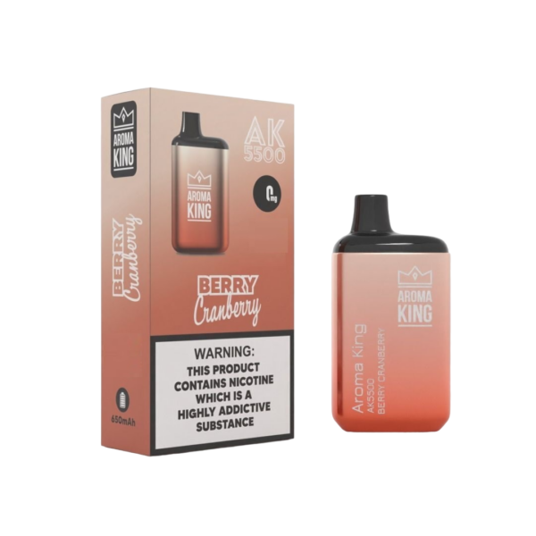 AROMA KING AK5500 METALLIC DISPOSABLE VAPE KIT 0MG - Image 6