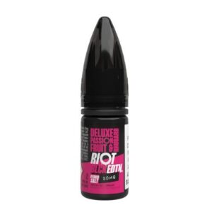 DELUX PASSIONFRUIT & RHUBARB 10ML NIC SALT RIOT SQUAD BLCK EDTN