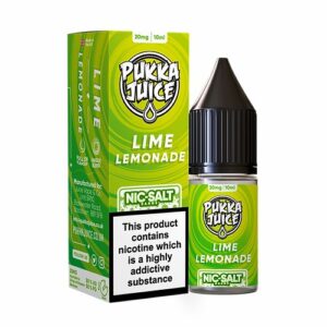 LIME LEMONADE NIC SALT 10ML PUKKA JUICE