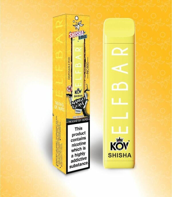 ELF BAR KOV SHISHA NC600 DISPOSABLE VAPE KIT 20MG - Image 9