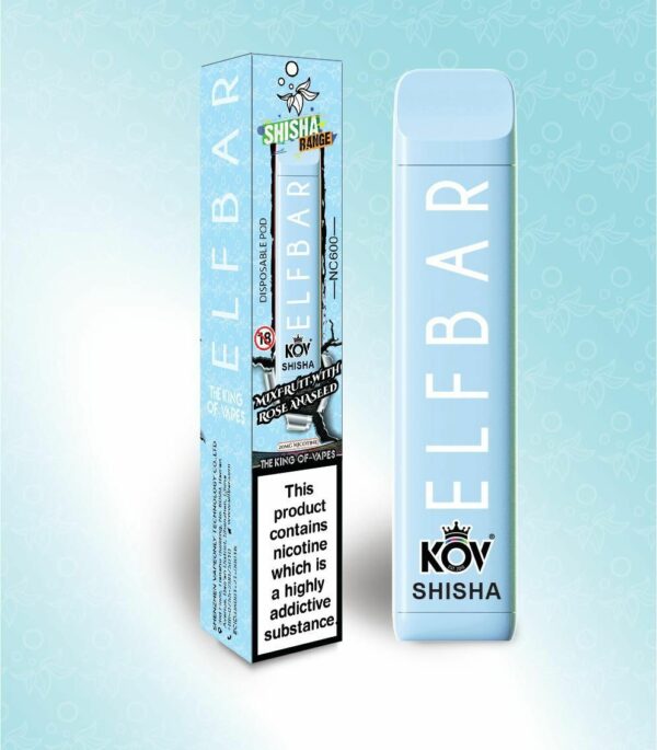 ELF BAR KOV SHISHA NC600 DISPOSABLE VAPE KIT 20MG - Image 8