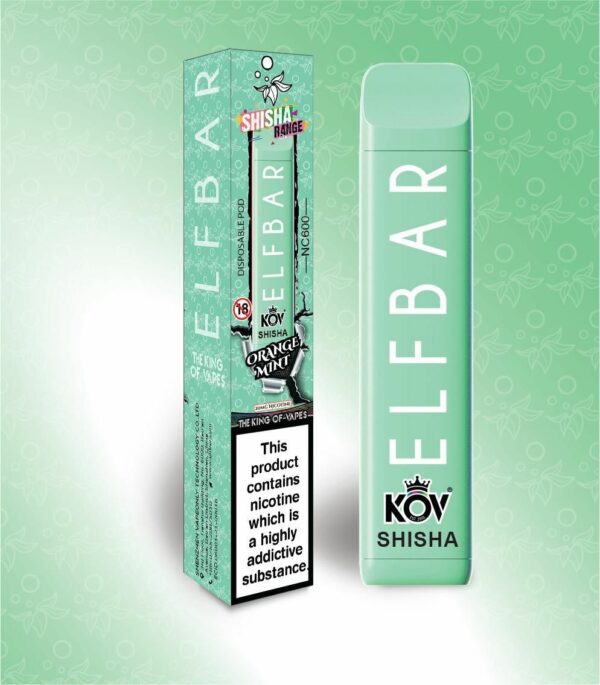 ELF BAR KOV SHISHA NC600 DISPOSABLE VAPE KIT 20MG - Image 7