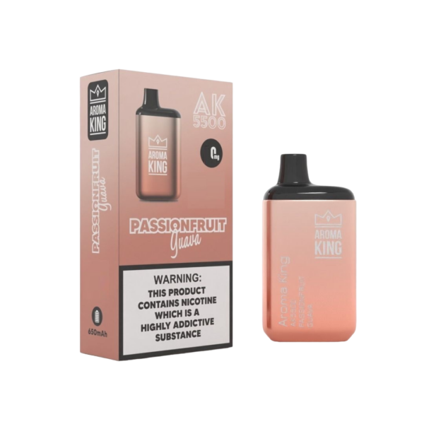 AROMA KING AK5500 METALLIC DISPOSABLE VAPE KIT 0MG - Image 9