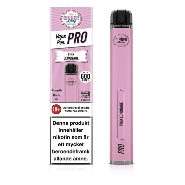 DINNER LADY VAPE PEN PRO 600 DISPOSABLE VAPE KIT 20MG - Image 2