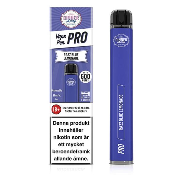 DINNER LADY VAPE PEN PRO 600 DISPOSABLE VAPE KIT 20MG - Image 6