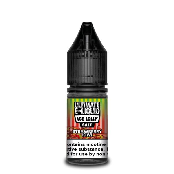 STRAWBERRY KIWI ICE LOLLY 10ML NIC SALT ULTIMATE E LIQUID PACK OF 10