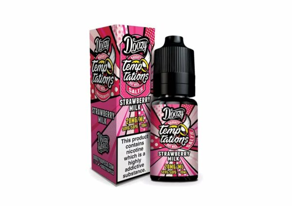 STRAWBERRY MILK 10ML NIC SALT DOOZY TEMPTATIONS