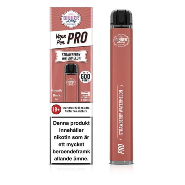 DINNER LADY VAPE PEN PRO 600 DISPOSABLE VAPE KIT 20MG - Image 3