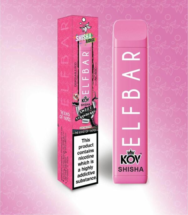 ELF BAR KOV SHISHA NC600 DISPOSABLE VAPE KIT 20MG - Image 11
