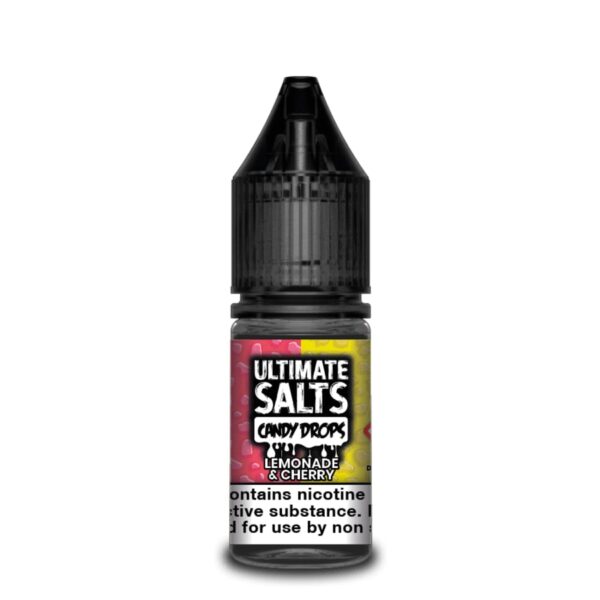 LEMONADE & CHERRY CANDY DROPS 10ML NIC SALT ULTIMATE SALTS PACK OF 10