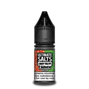 STRAWBERRY MELON CANDY DROPS 10ML NIC SALT ULTIMATE SALTS PACK OF 10