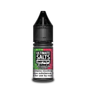 WATERMELON & CHERRY CANDY DROPS 10ML NIC SALT ULTIMATE SALTS PACK OF 10